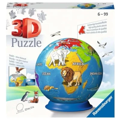 Image de Puzzle Globe Ravensburger terrestre, 72 pièces