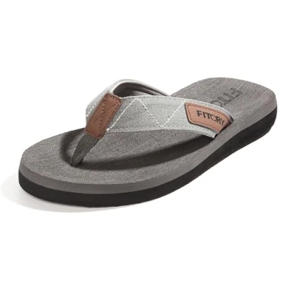 Afbeelding van FITORY Comfortabele slippers voor heren, strand, zwembad, Seize If Grey