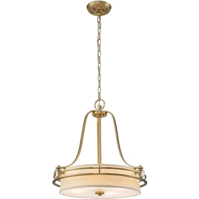 Afbeelding van Quoizel LED Pendelarmatuur Gotham 4X E27 Max 60W Dimbaar Brushed Brass