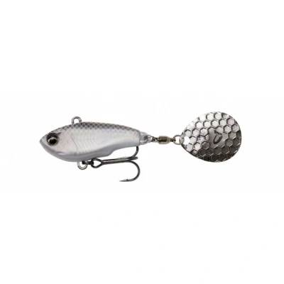 Afbeelding van Savage Gear Fat Tail Spin 5.5cm 9gr Sinking White Silver Spinner