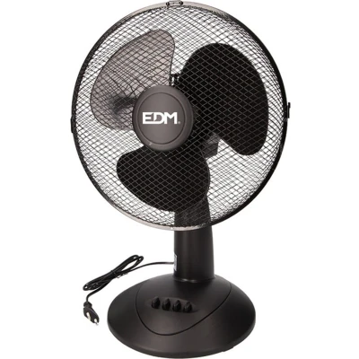 Afbeelding van Tafelventilator EDM Zwart 45 W