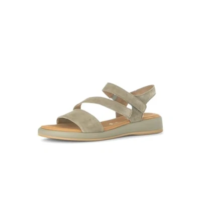 Afbeelding van Gabor Riemchen Outdoorsandalen, Dames, Maat: 37.5, Grün Veloursleer