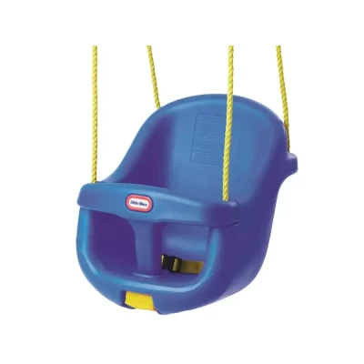 Afbeelding van Little Tikes Schommel met hoge rugleuning voor peuters, verstelbare veiligheidsgordel en afsluitbare T stang