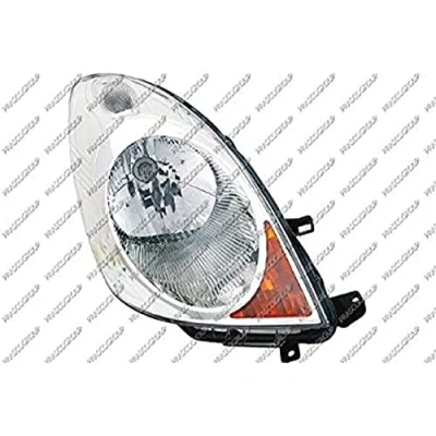 Afbeelding van PRASCO DS3504804 Koplampen Links H4 Geel voor rechtsrijdend verkeer Met elektromotor, Zonder elektro motor regelmotor LWR NISSAN: Note I