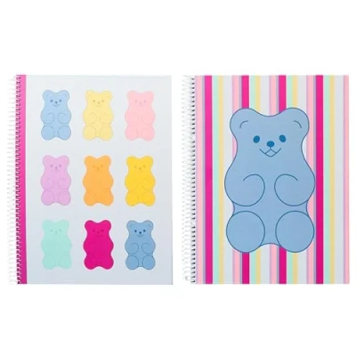Afbeelding van Kangaro spiraalblok B&#039;LOG SWEET CANDY formaat A4 met lijn aardbeiengeur AN 122688 A
