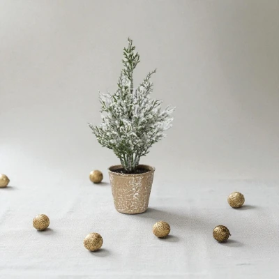 Afbeelding van Micro Kerstboompje Type E Kerstdecoratie 20 cm hoog