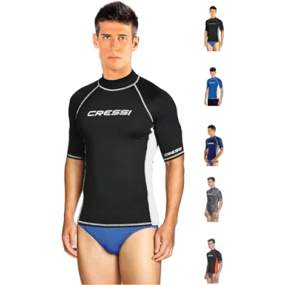 Afbeelding van Cressi Rash Guard hoge overall van speciale zeer elastische stof, lange en korte mouwen, uv bescherming (UPF) 50+ heren