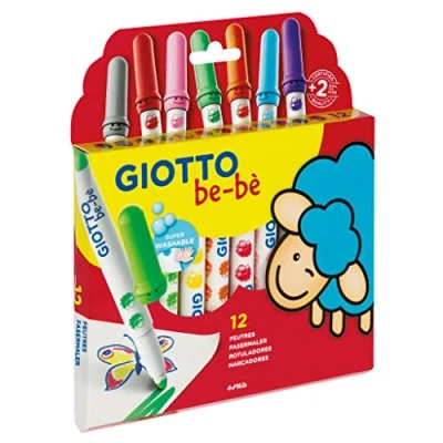 Image de feutres GIOTTO bébé Étui de 12 Maxi