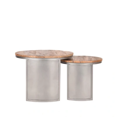 Afbeelding van Salontafel Set Bunch Rough Mangohout