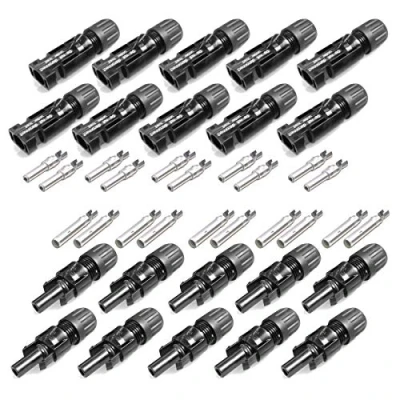 Afbeelding van 10 paar MC4 stekkers, koppelingsconnectoren mm² PV KST4/10II &amp; KBT4/10II