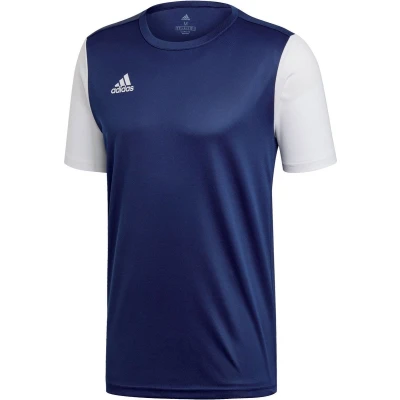 Afbeelding van adidas Estro 19 Sportshirt Maat XL Mannen donker blauw/wit