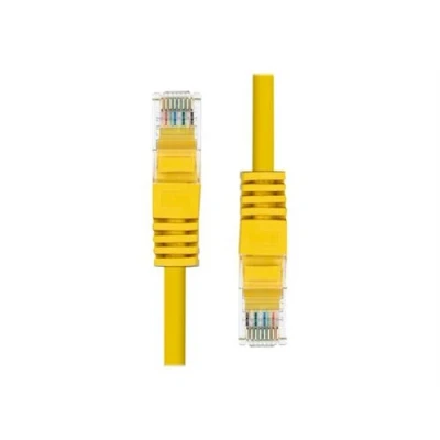 Image de ProXtend Cordon de raccordement RJ 45 (M) pour 5 m 5.4 mm UTP CAT 5e IEEE 802.3at moulé, sans crochet, bloqué jaune