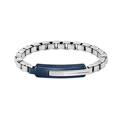 Afbeelding van BOSS Sieraden 1580359S Herenarmband ORLADO collectie, Roestvrij staal, Geen edelsteen