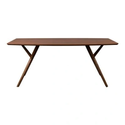Afbeelding van Dutchbone Malaya Eettafel 180x90 cm Hout Bruin