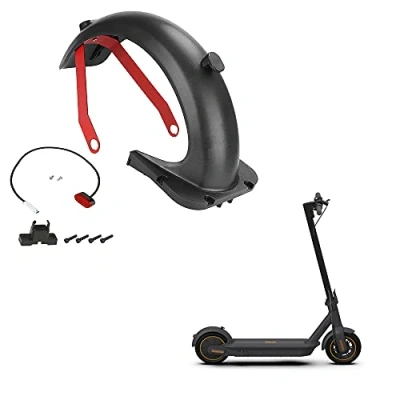 Afbeelding van Fututech Achterspatbordset + achterlicht achterspatbordhouder voor Segway Ninebot Max G30/G30D reserveonderdelen step accessoires elektrische scooter (combo2)