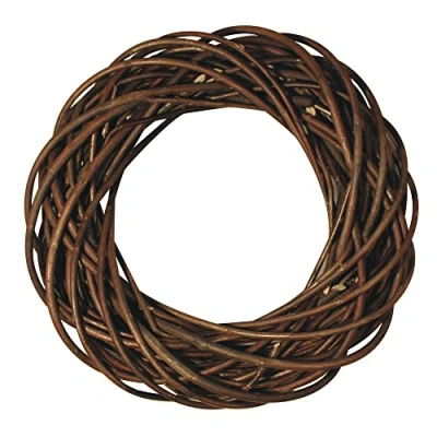Afbeelding van Rayher 65007000 adventskrans, deurkrans, natuurlijke kroon, wilgenring, ca. 25 cm diameter, wilgenring