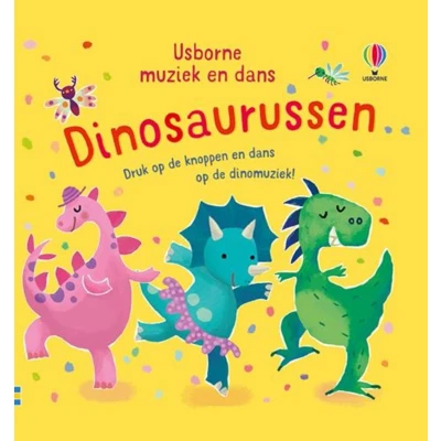 Afbeelding van Uitgeverij usborne geluidenboek muziek en dans dinosaurussen