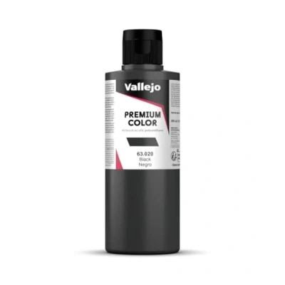 Afbeelding van Vallejo 063020 Spel, donker, mat, 200 ml