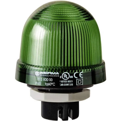 Afbeelding van Werma Signaltechnik Signaallamp 815.200.00 Groen Flitslicht 12 V/AC, V/DC, 24 48 110 230 V/AC