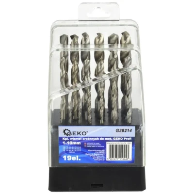 Afbeelding van Borenset 1 tot 10 mm HSS boren 19 delig GEKO