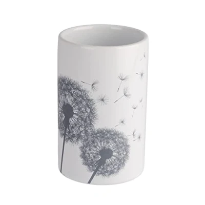 Afbeelding van Wenko Tandenborstelhouder Astera 7 X 11 Cm Keramiek Wit/grijs