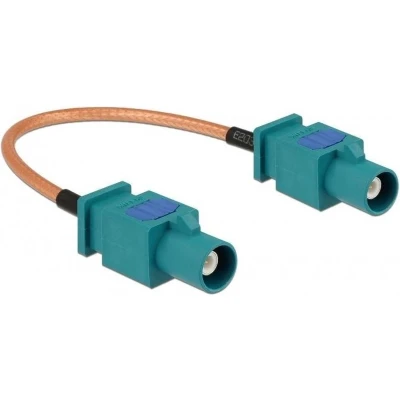 Afbeelding van Fakra Z (m) antenne kabel RG316 50 Ohm / transparant 0,15 meter