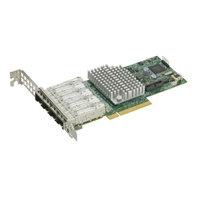 Afbeelding van Supermicro STANDAARD LP 4 POORTS 10GBE SFP+ (Ethernet, RJ45), Netwerkkaarten, Zilver