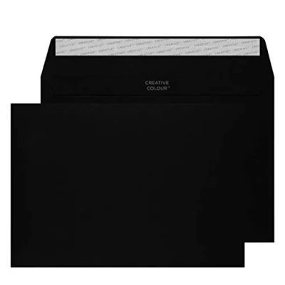 Afbeelding van Blake Creative Colour Doos met 25 enveloppen C5, 162 x 229 mm, 120 g, jais zwart