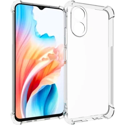 Afbeelding van iMoshion Hoesje Geschikt voor Oppo A18 Siliconen Shockproof Case Transparant