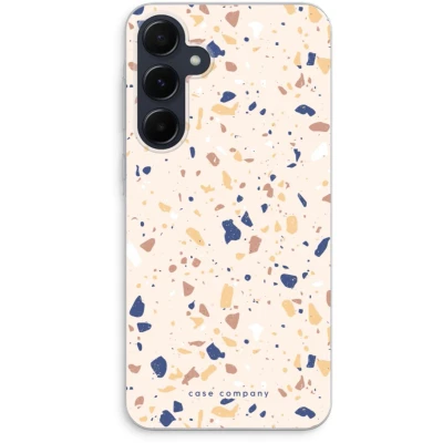 Afbeelding van Case Company® hoesje geschikt voor Samsung Galaxy A55 Terrazzo N23 Soft Cover Telefoonhoesje Bescherming aan alle Kanten en Schermrand