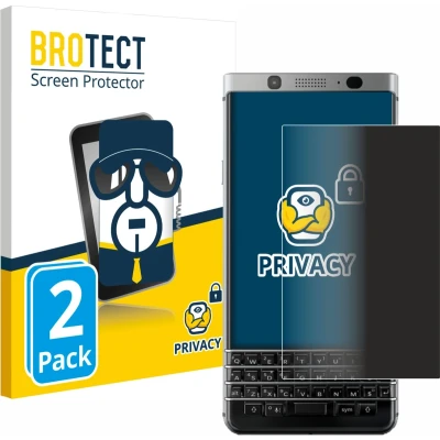 Afbeelding van BROTECT privacy screenprotector voor BlackBerry Keyone Folie Beschermfolie Blauwlichtfilter (2 Stuks)