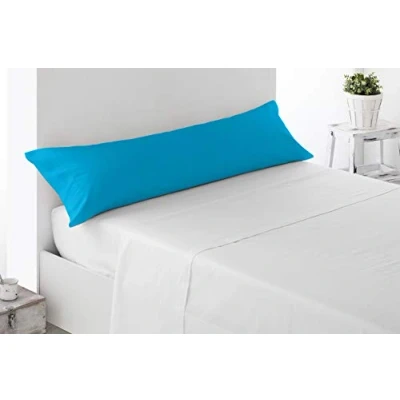 Afbeelding van Miracle Home Kussensloop, zacht en comfortabel, katoen, 50% polyester, turquoise, voor bed 135 cm