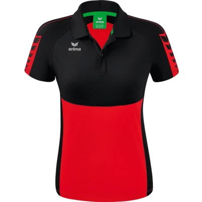 Afbeelding van Six Wings polo dames rood/zwart / 38