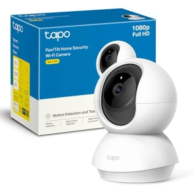 Afbeelding van Tapo C200C Binnen Beveiligingscamera, 1080P Full HD, Nachtzicht, 360 Weergave, Tweeweg audio, Bewegingsdetectie, Meldingen, Alexa compatibel, Geluids &amp; Lichtalarm, Ideaal voor Huisdieren Kinderen