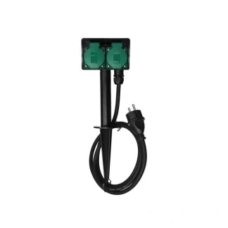 Afbeelding van Tuincontactdoos Perel 2 voudig (Grondpen)
