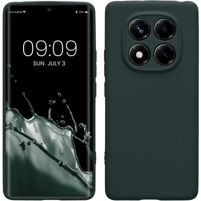 Afbeelding van kwmobile telefoonhoesje geschikt voor Xiaomi Redmi Note 14 Pro 4G Hoesje smartphone Precisie camera uitsnede In mosgroen