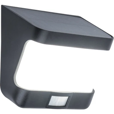 Afbeelding van Lutec TRY 6939412011899 Wandlamp op zonne energie met bewegingsmelder 8 W Neutraalwit Antraciet