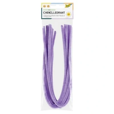 Afbeelding van Chenilledraad Folia 50cm lang 10 stuks lila