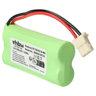 Afbeelding van vhbw Vervangende batterij voor V Tech 43AAA70PS2, BT166342, BT266342 babyfoon, 800 mAh, 2,4 V, NiMH