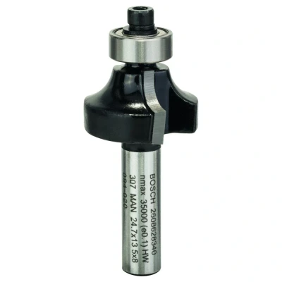 Afbeelding van Bosch Afrondprofielfrezen 8 mm schacht 6 radius 13,2 nuttige lengte 53 totale