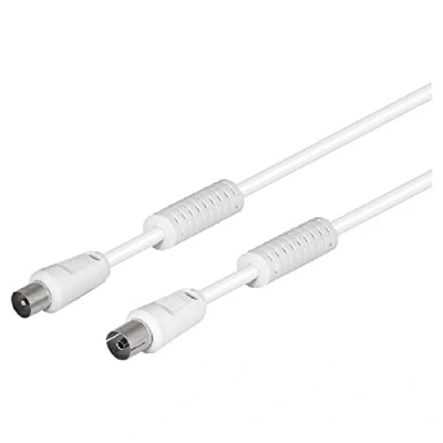 Afbeelding van Antennekabel TM Electron Wit 2,5 m