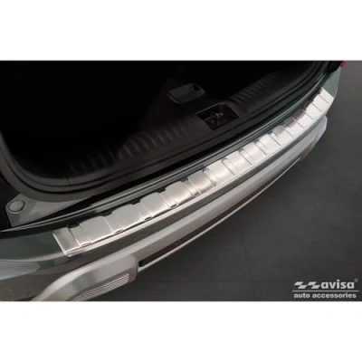 Afbeelding van Achterdrempelbescherming roestvrij staal mat zwart compatibel met SsangYong Torres (J100) 2022 &#039;Ribs&#039;