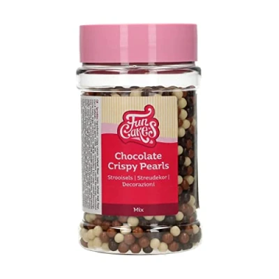Afbeelding van FunCakes Chocolade Crispy Pearls Mix 155g Sprinkles Taartdecoratie