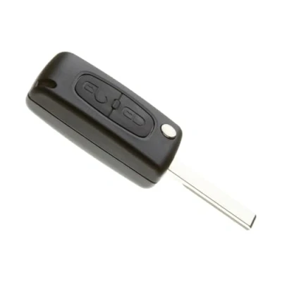 Afbeelding van JONGO sleutelbehuizing met lemmet, compatibel Peugeot 207, 307 en 308 CE0536 Plip auto afstandsbediening 2 toetsen