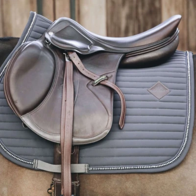 Afbeelding van Kentucky Spring Zadeldekje Pearls Grey Full