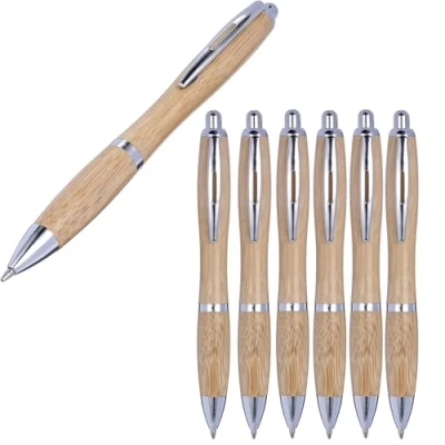 Afbeelding van notrash2003® 5 stuks balpennen van bamboehout