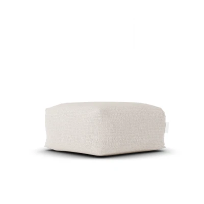 Afbeelding van Boho Square Pouf Beige Laui Lounge