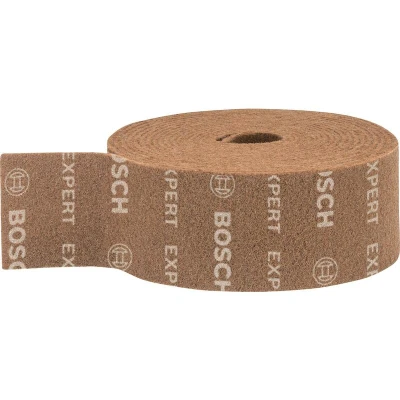 Image de BOSCH 2608901227 Expert N880 rouleau non tissé pour ponçage manuel 115 mm x 10 m grossier A