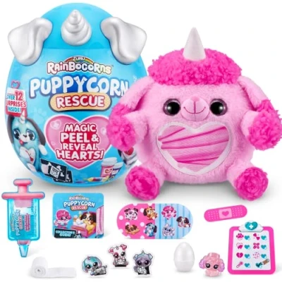 Afbeelding van Rainbocorns Puppycorn Rescue, pluche poedel om te verzamelen, 9261A,