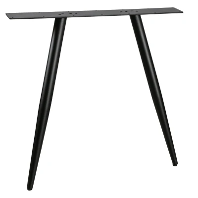 Afbeelding van Tablo 2 standen poot conisch metaal zwart (1 stuks)